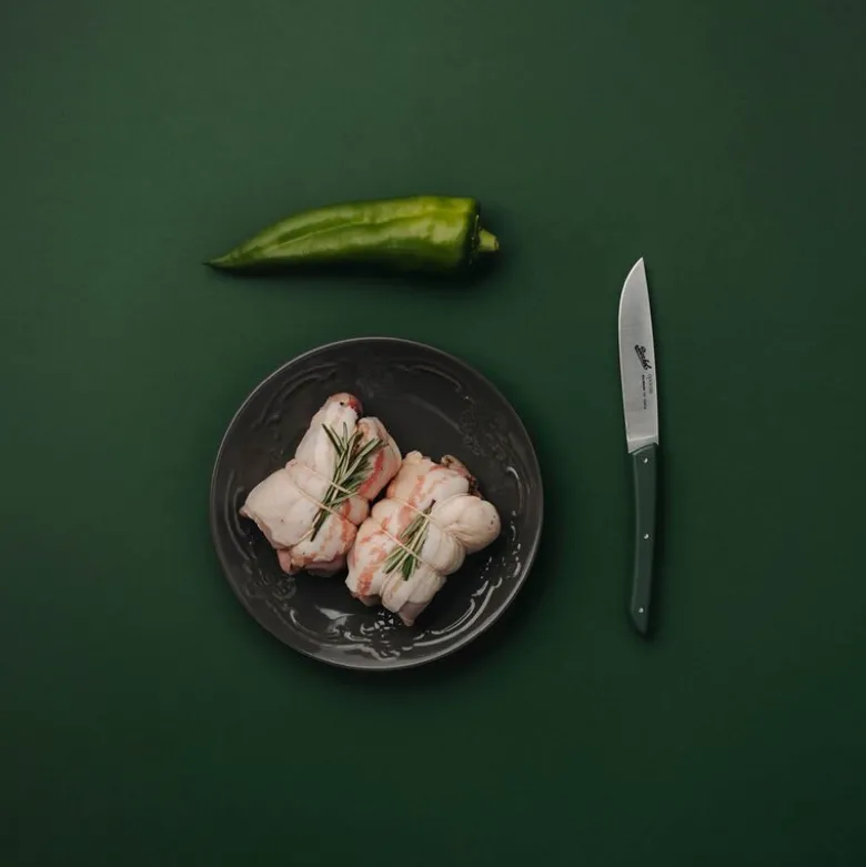 Color Olive Green biffkniver 11 cm