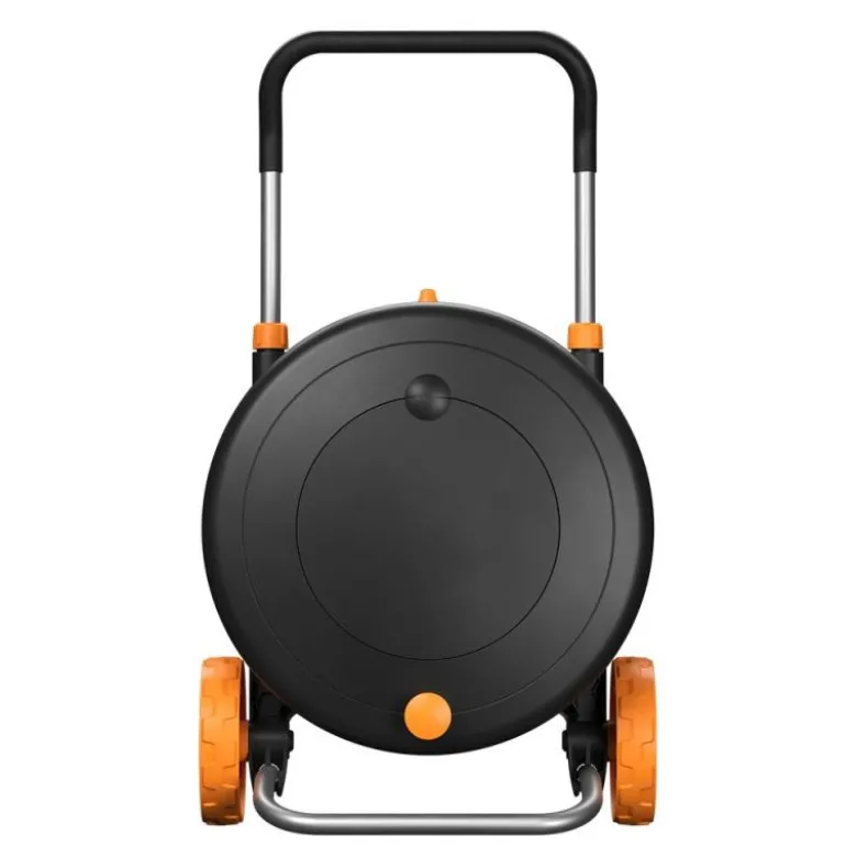 Comfort slangetrommel med slange 13mm 20m svart/oransje