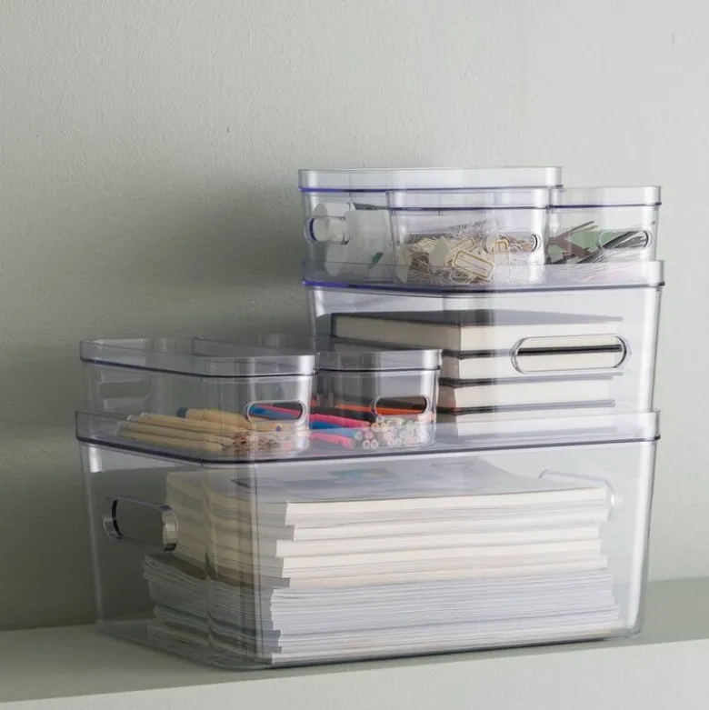Compact oppbevaringsboks slim 1,3L klar