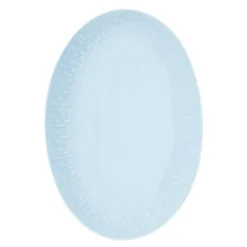 Confetti ovalt fat 36x25,5 cm aqua