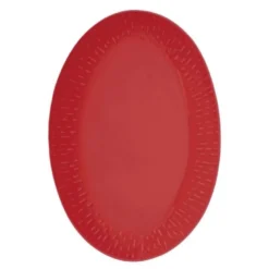 Confetti ovalt fat 36x25,5 cm chili