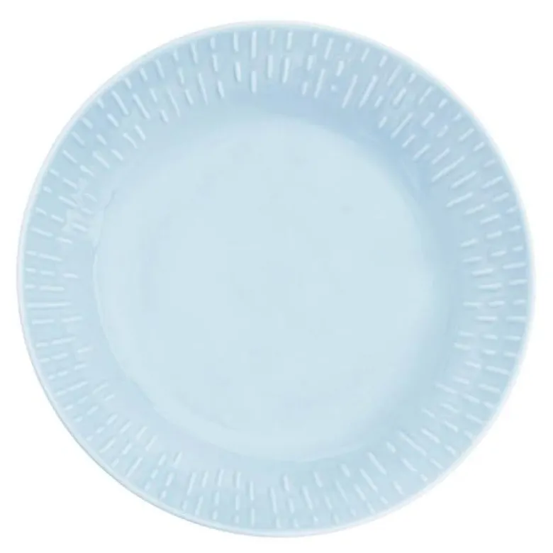 Confetti pastatallerken 23 cm aqua