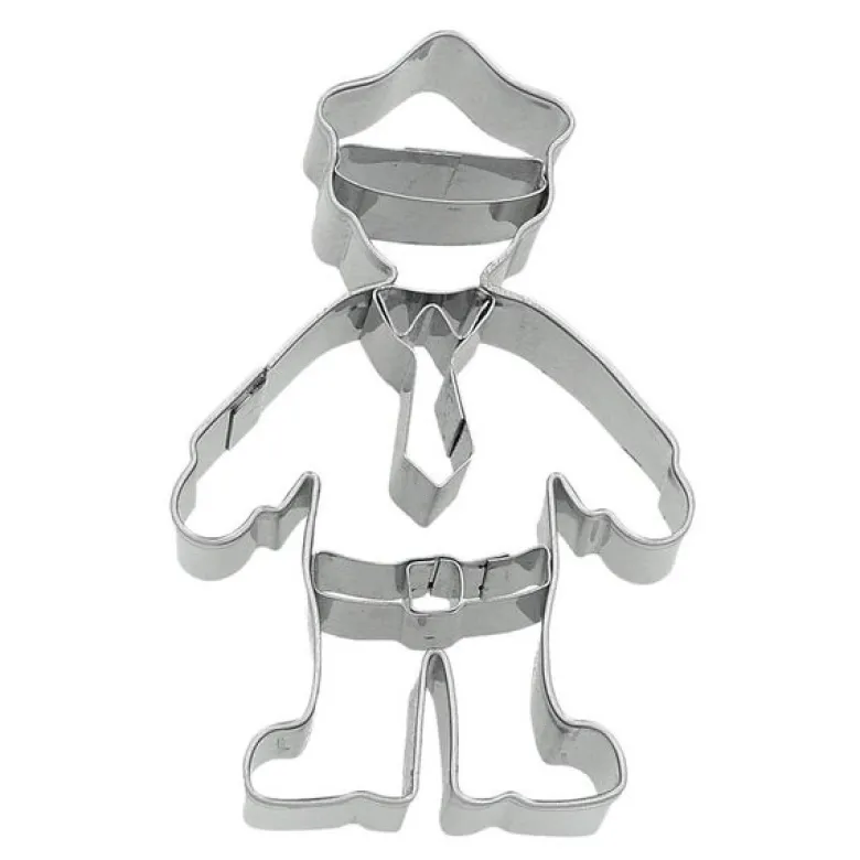 Cookie Cutters pepperkakeform politi 8 cm rustfritt stål