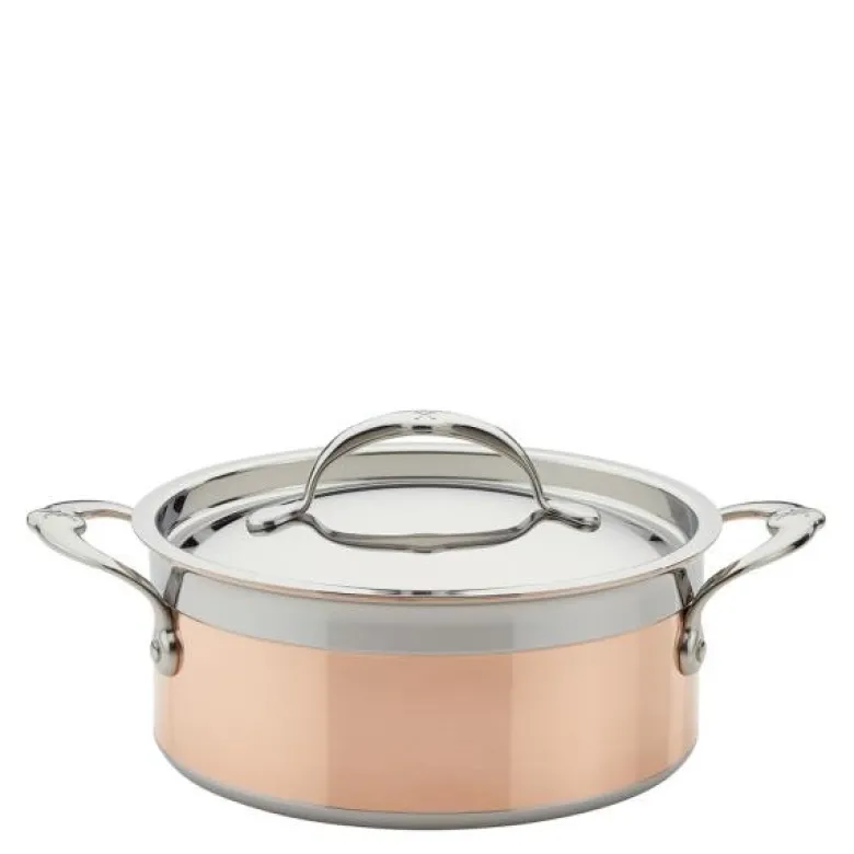 Copperbond gryte med lokk 2,8L kobber