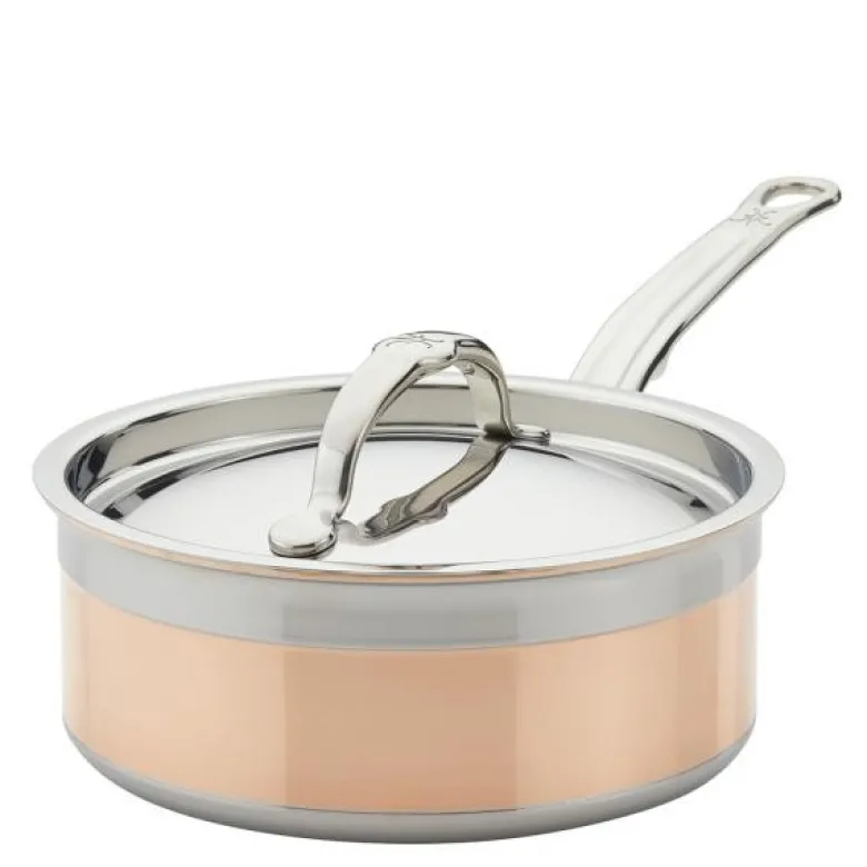 Copperbond kasserolle med lokk 1,9L kobber