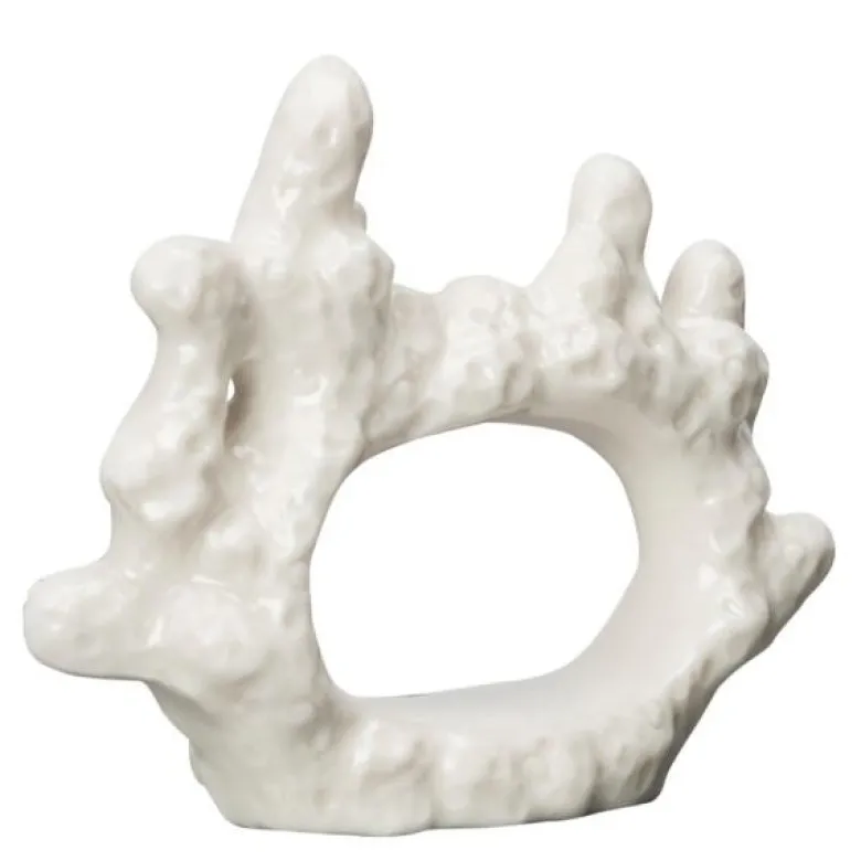 Coral serviettring 7 cm hvit