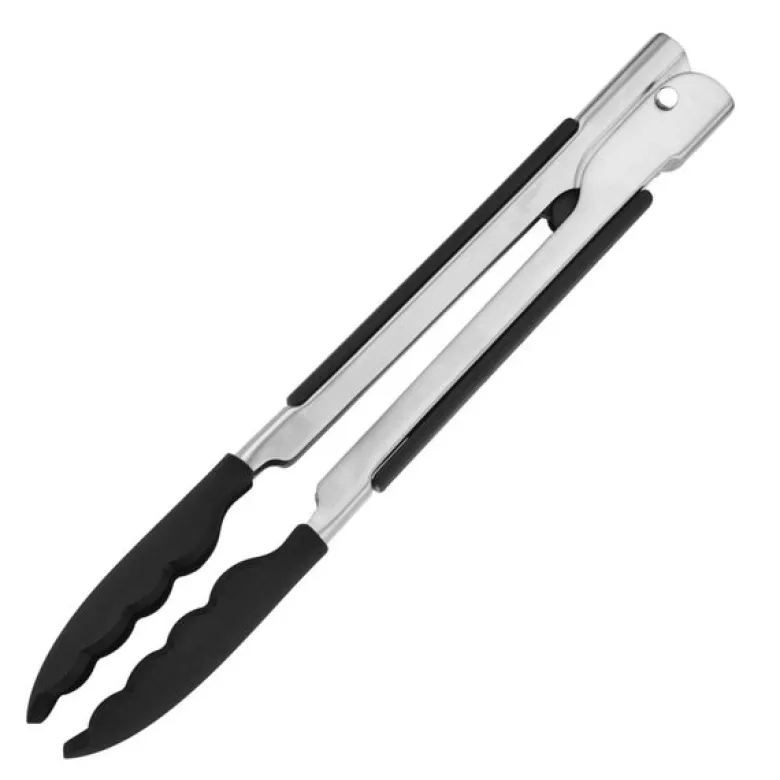 Core tang med silikonspiss 23 cm stål/svart