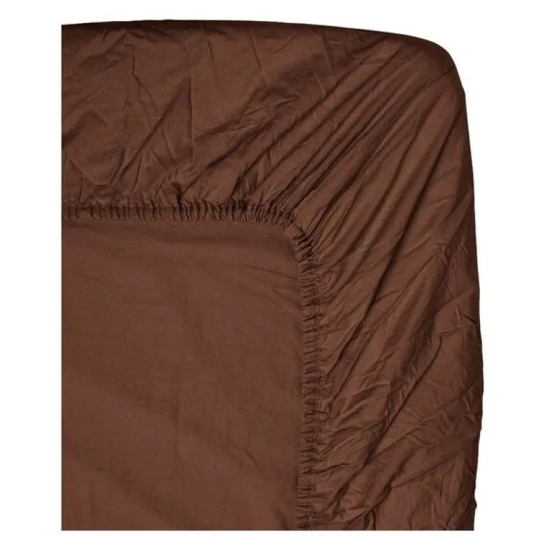 Cortado stretchlaken 180x200 cm brun