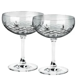 Crispy Gatsby champagneskål 30 cl 2 stk dark