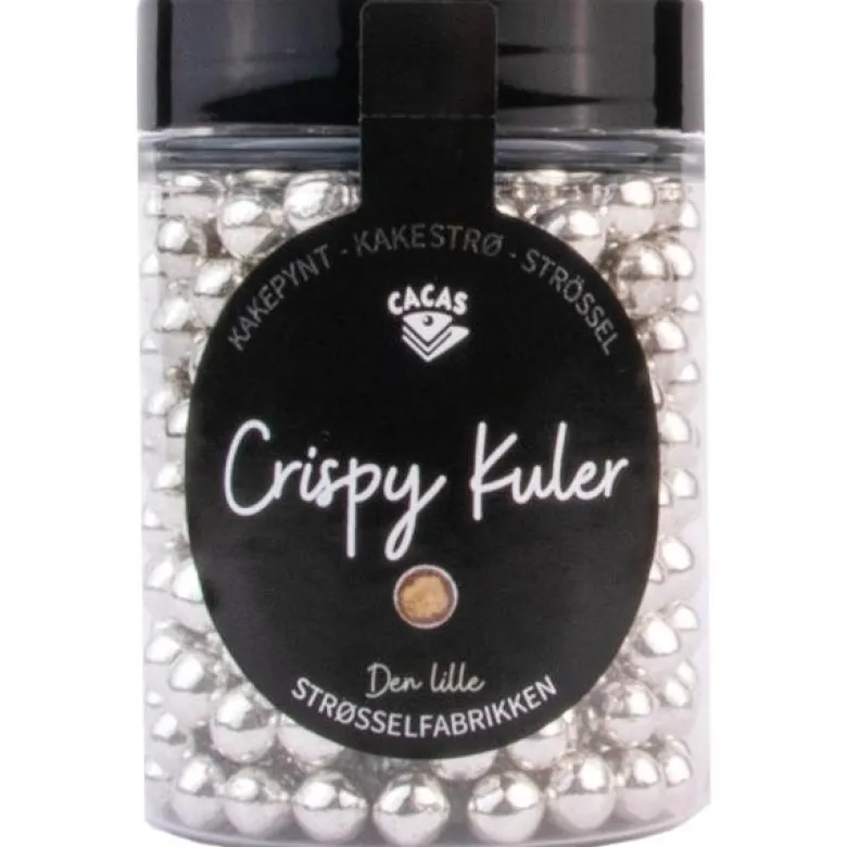 Crispy kuler 6mm 75g sølv