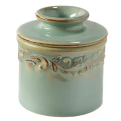 Crock Antique smørklokke havgrønn
