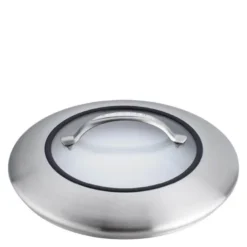 CTX glasslokk 28 cm klar/stål