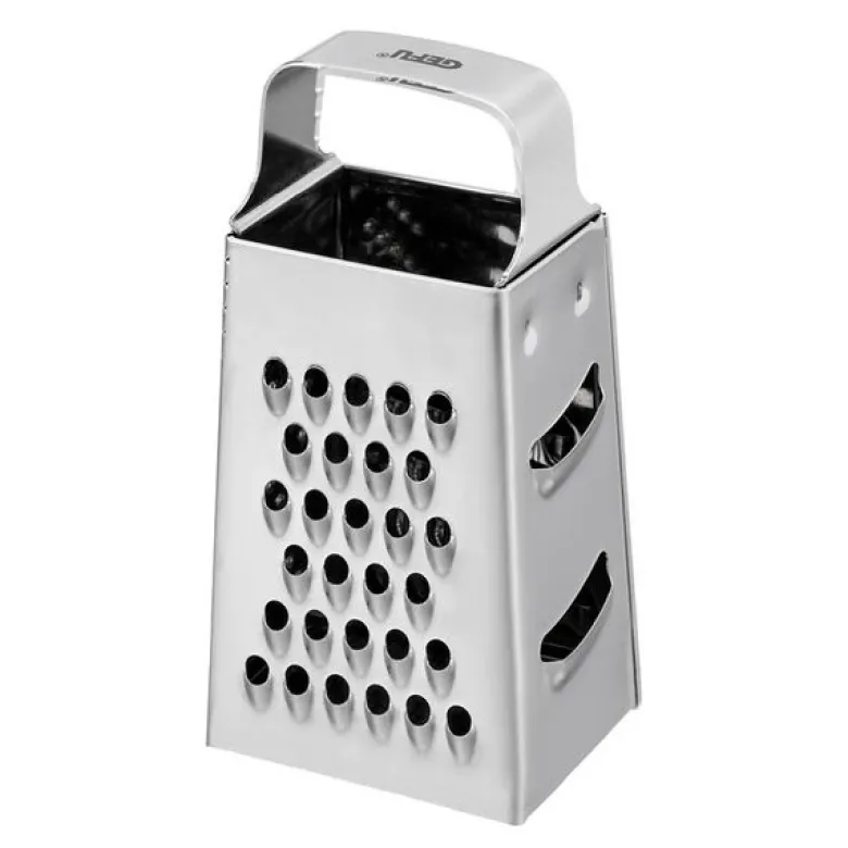 Cubi mini rivjern 4 cm børstet stål