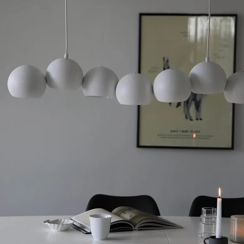 Cupolo pendellampe 7 lys 101 cm hvit