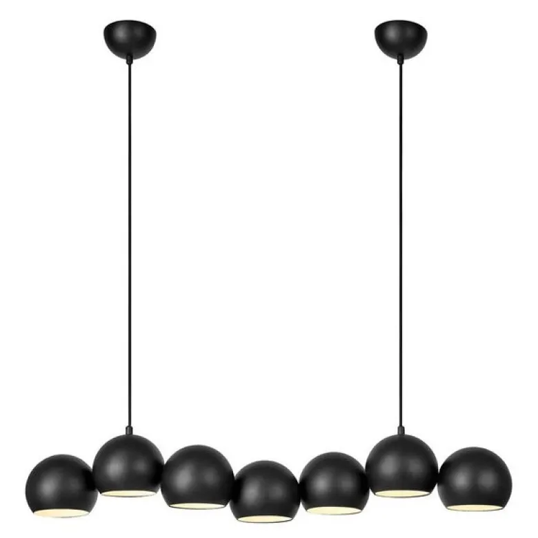 Cupolo pendellampe 7 lys 101 cm svart