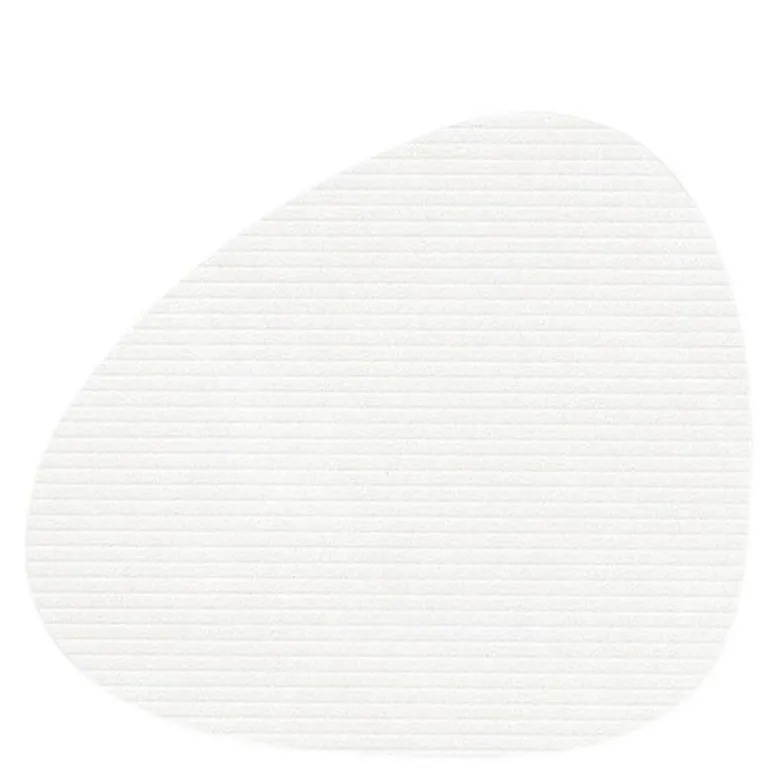 Curve Corduroy glassbrikke 11x13 cm Pure White