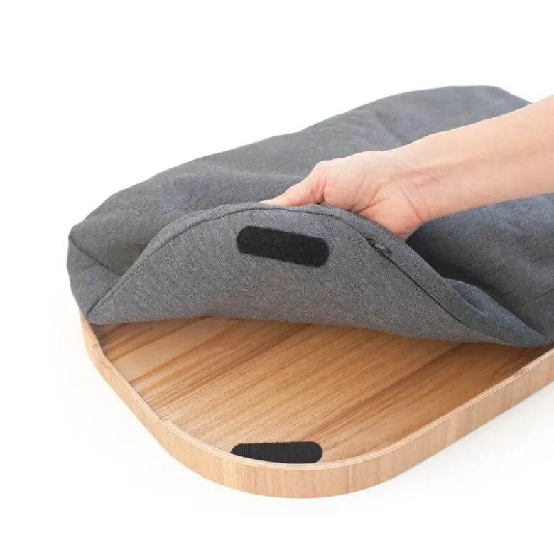 Curveline knebrett anti-slip 47x34 cm piltre/grå
