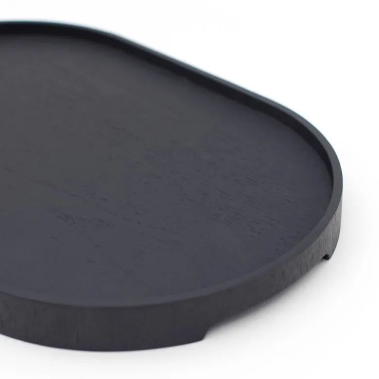 CurveLine serveringsbrett anti-slip 39x26 cm svart