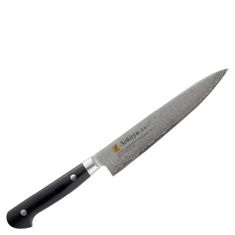 Damask grønnsakskniv 15 cm svart