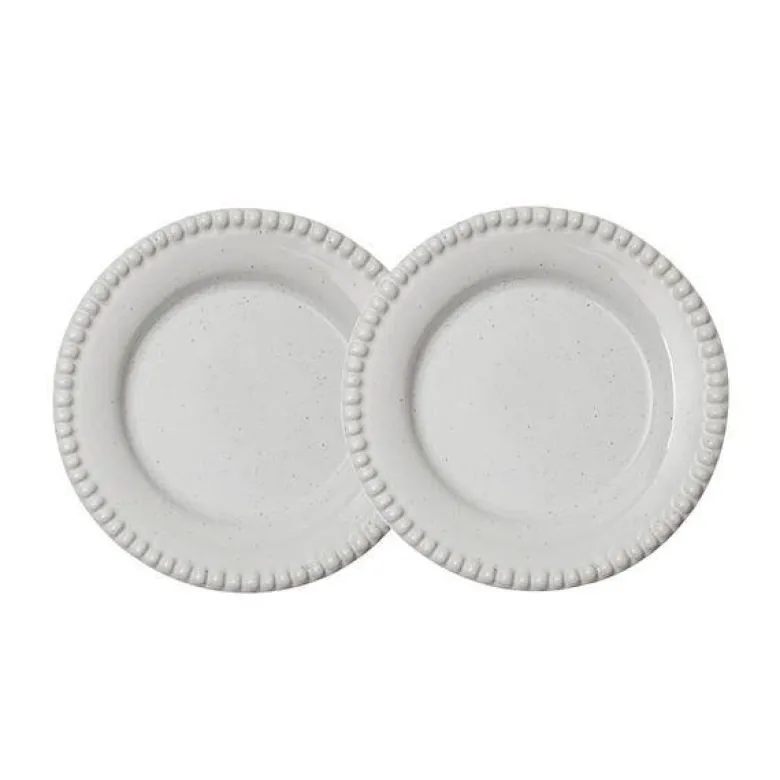 Daria asjett 18 cm 2 stk cotton white