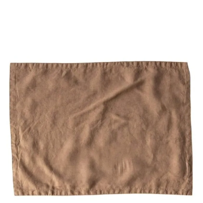 Dekkeunderlag lin 35x50 cm hazelnut