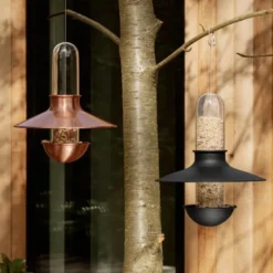 De luxe fugleforautomat kobber