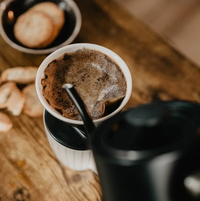 Design Pour Over vannkoker sølv
