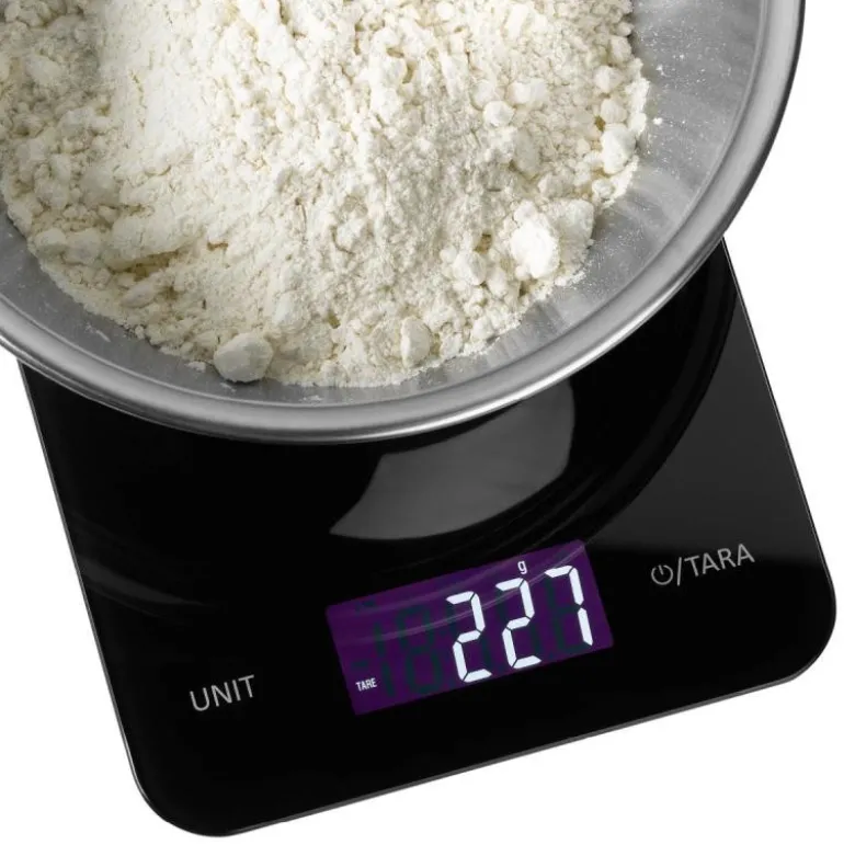 Digital kjøkkenvekt svart 1g/5kg