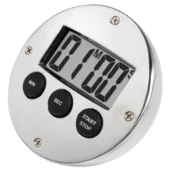 Digital timer aluminium sølv