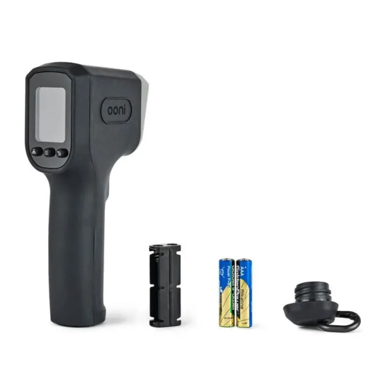Digitalt infrarødt termometer 18 cm svart