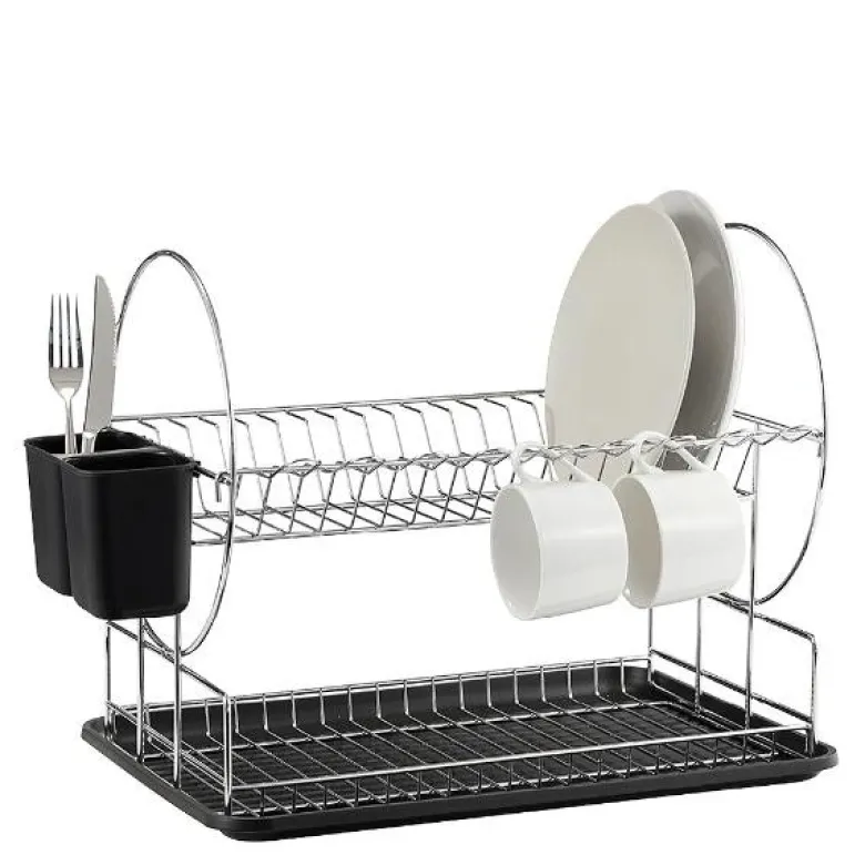 Disa oppvaskstativ med bestikkholder 47x34x32 cm