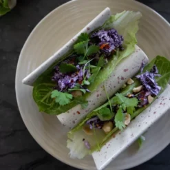 Ditte taco-stativ 2 stk beige/burgunder