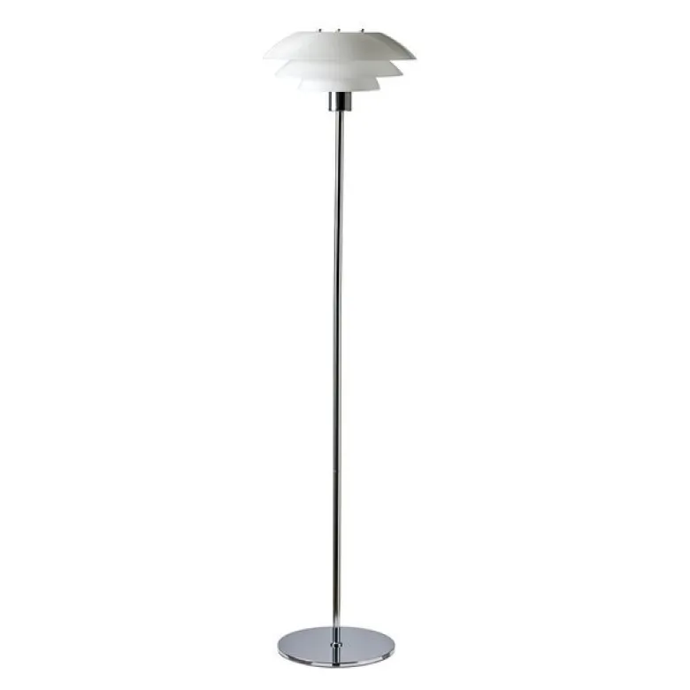 DL31 gulvlampe 133 cm opal/krom