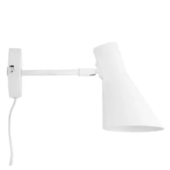DL12 vegglampe 20 cm hvit