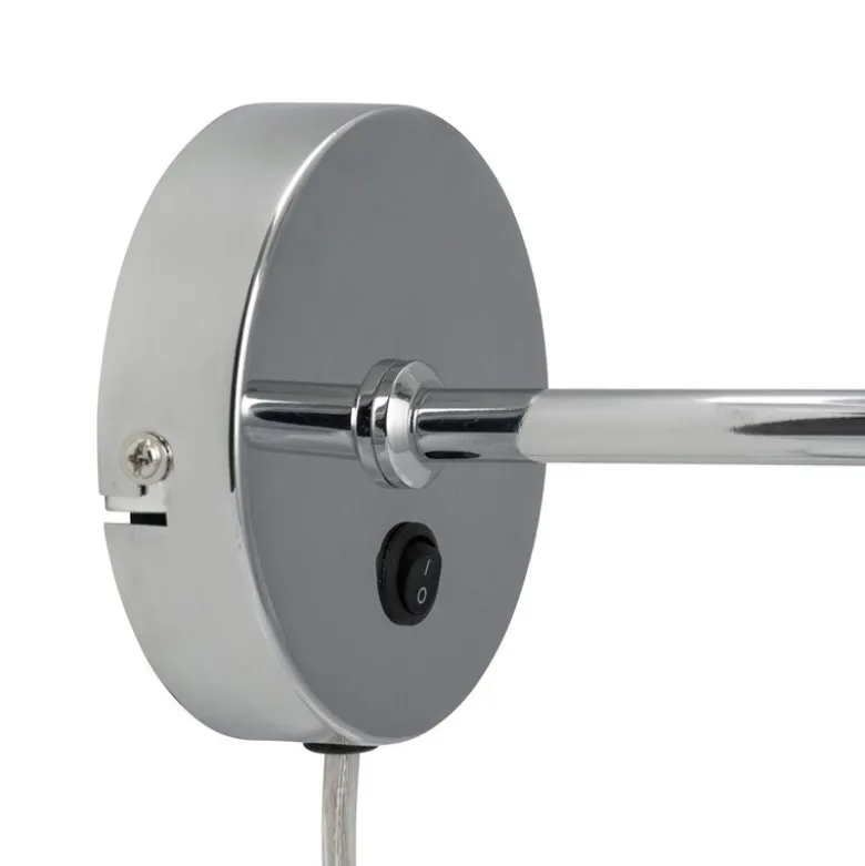 DL20 vegglampe 20 cm opal/krom