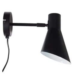 DL12 vegglampe 20 cm svart
