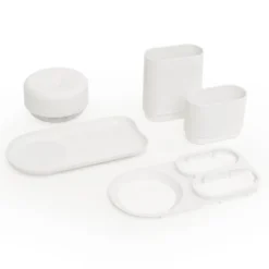 Do-Dish såpedispenser/oppvaskstativ 21,5x11x13 cm hvit
