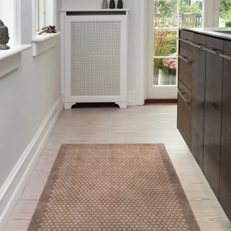 Dot gulvmatte 130x90 cm beige