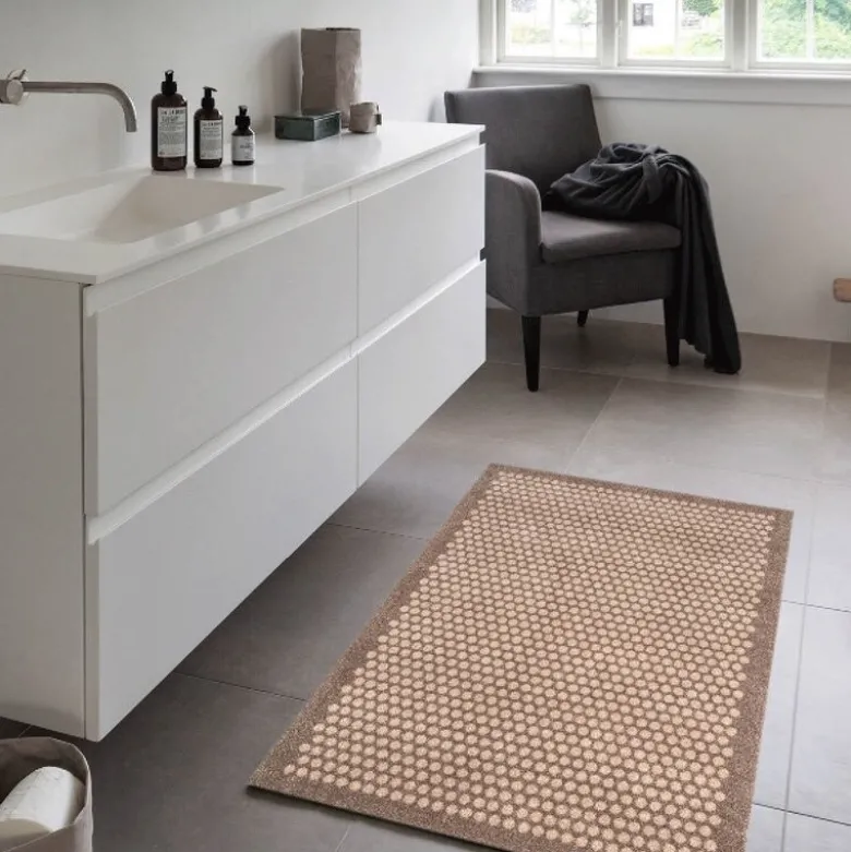 Dot gulvmatte 130x90 cm beige