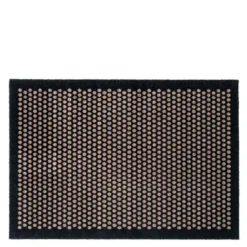 Dot gulvmatte 130x90 cm svart/sand
