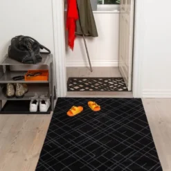 Dot sko- og støvelbrett 48x38x3 cm svart