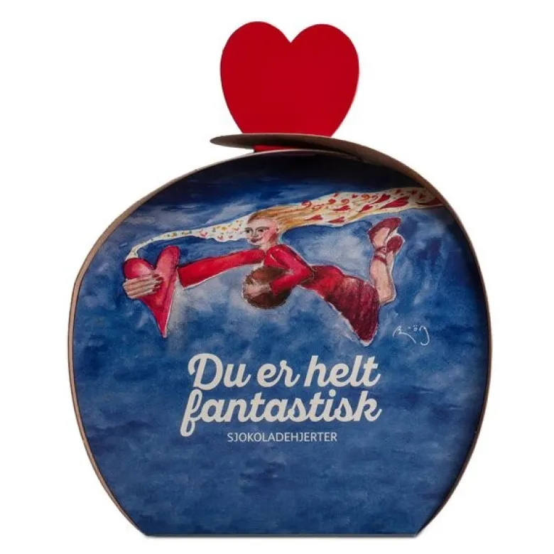 Du er helt fantastisk hjertesjokolade