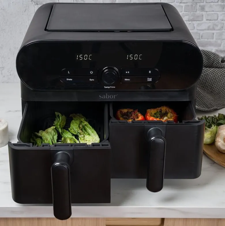 Duett airfryer dobbel 11 L matt svart