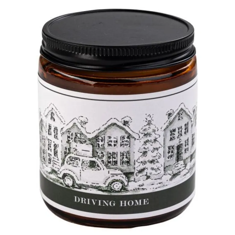 Duftlys driving home 9 cm brun