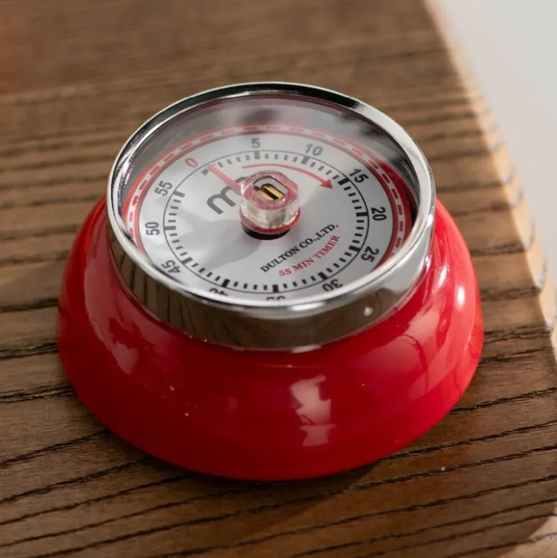 Dulton timer Ø7 cm mørk rød