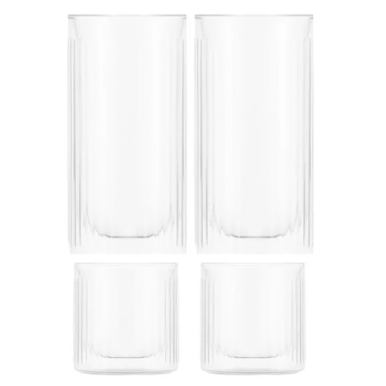 Duoro Bar whiskey & ginglass 30 cl 4 stk klar