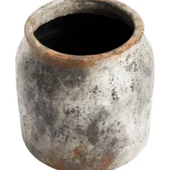 Echo blomsterpotte 28 cm rustgrå