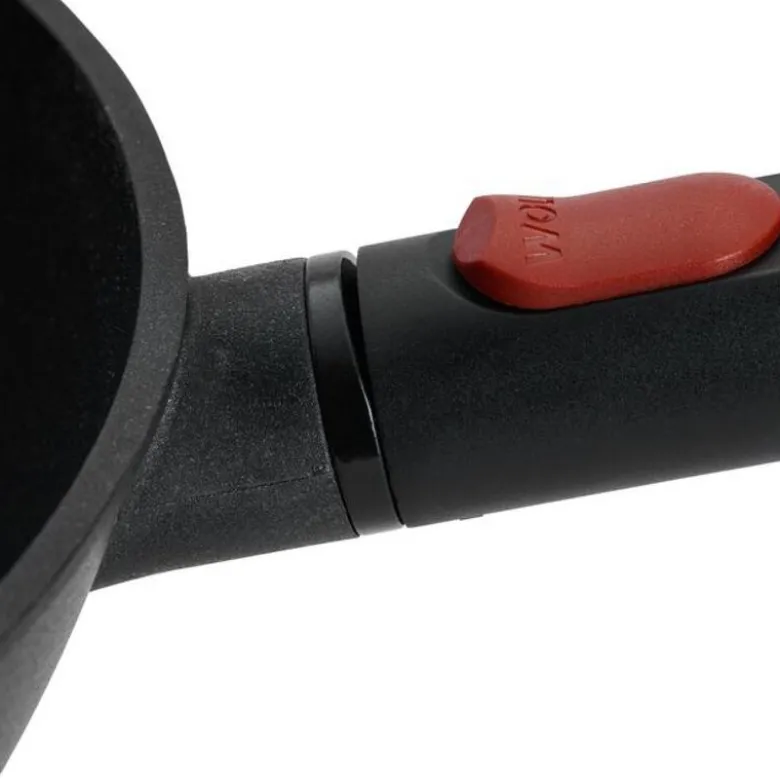 ECO Logic QXR wokpanne 28 cm avtagbart håndtak svart