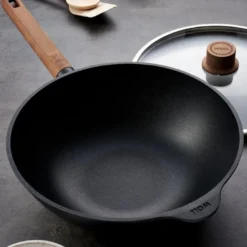 ECO Logic QXR wokpanne 28 cm fast trehåndtak