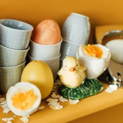 Egg cup eggeglass 9x6 cm hvit